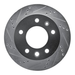 Dodge Sprinter 2500 Brake Rotor (1) - Front Left - R1 Concepts - Drilled & Slotted - Silver - `02-`06